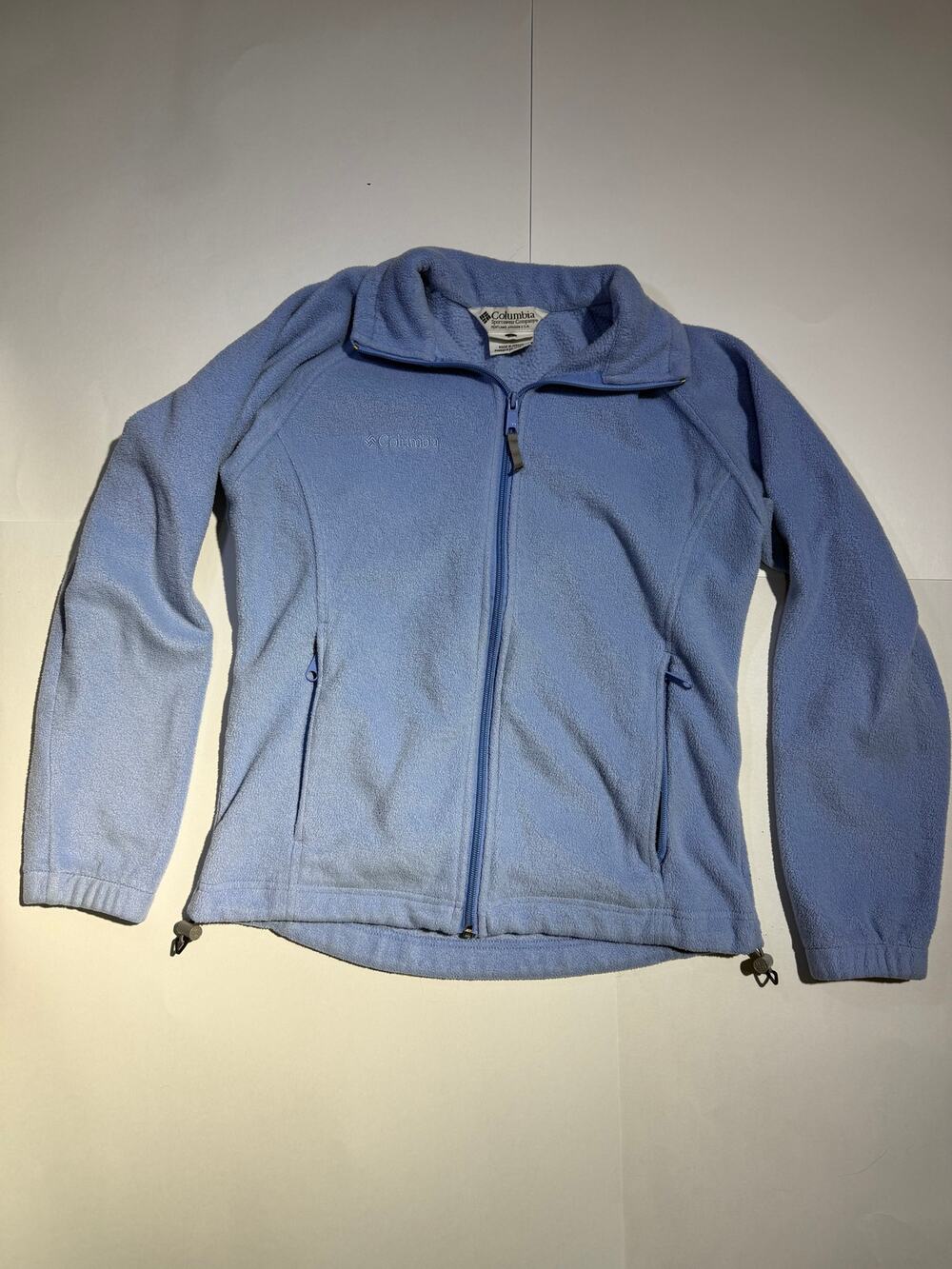 Columbia Sportswear Women's Light Blue Full-Zip Fleece Jacket (Size Small)